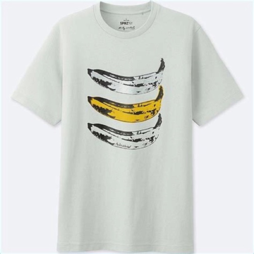 ⚪️ UNIQLO Andy Warhol Banana 🍌 Shirt ⚪️